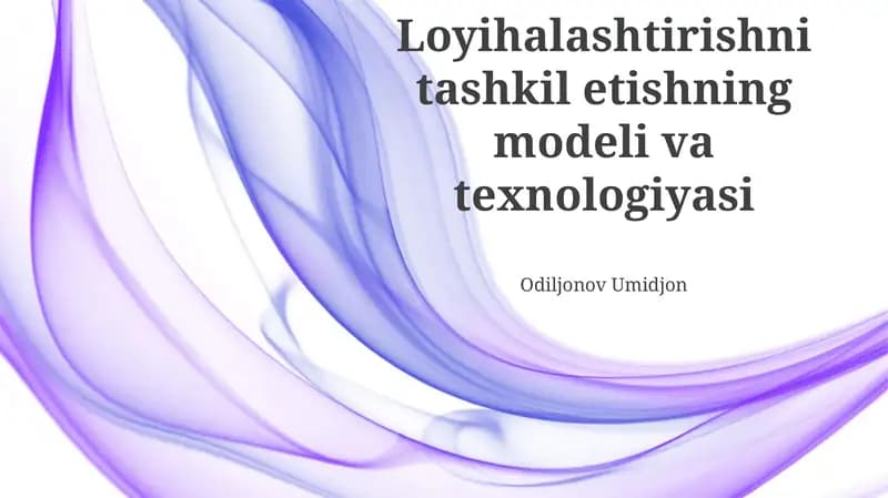 Model va Texnologiyalarni Integratsiyasi