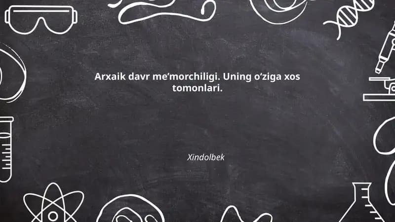 Arxaik davr me’morchiligi
