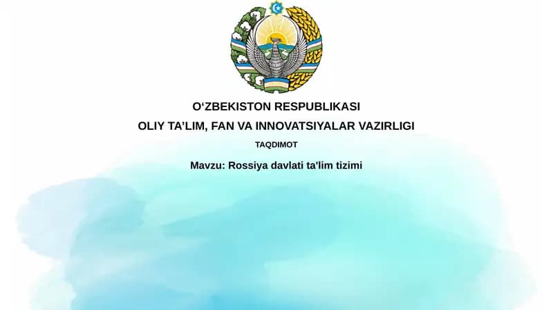 Rossiya davlat ta'lim tizimi