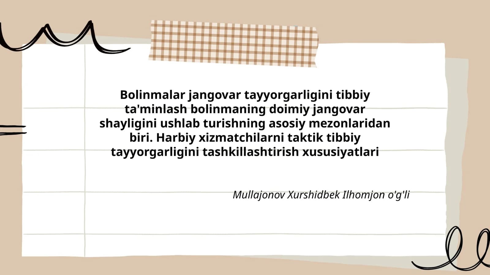 Bolinmalar jangovar tayyorgarligi