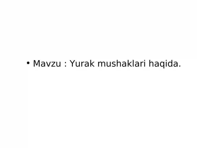 Yurak mushaklari tuzilishi