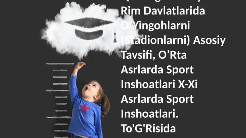 Qadimgi Gretsiya Va Rim Davlatlarida O’Yingohlarni (Stadionlarni) Asosiy Tavsifi