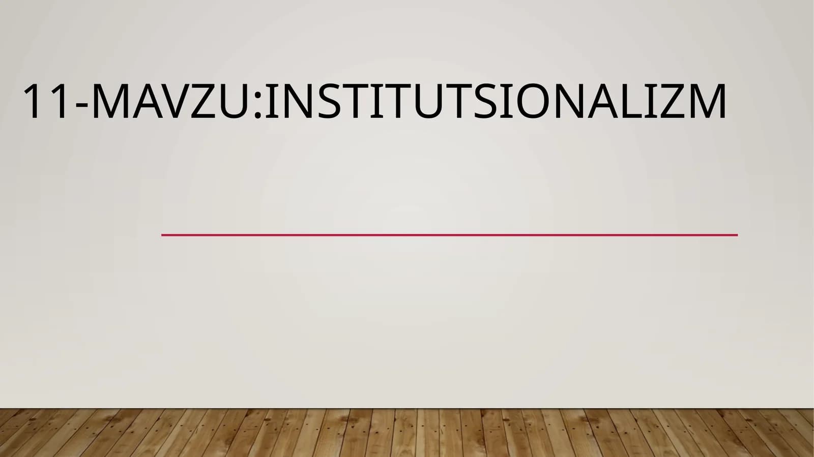 Institutsionalizm