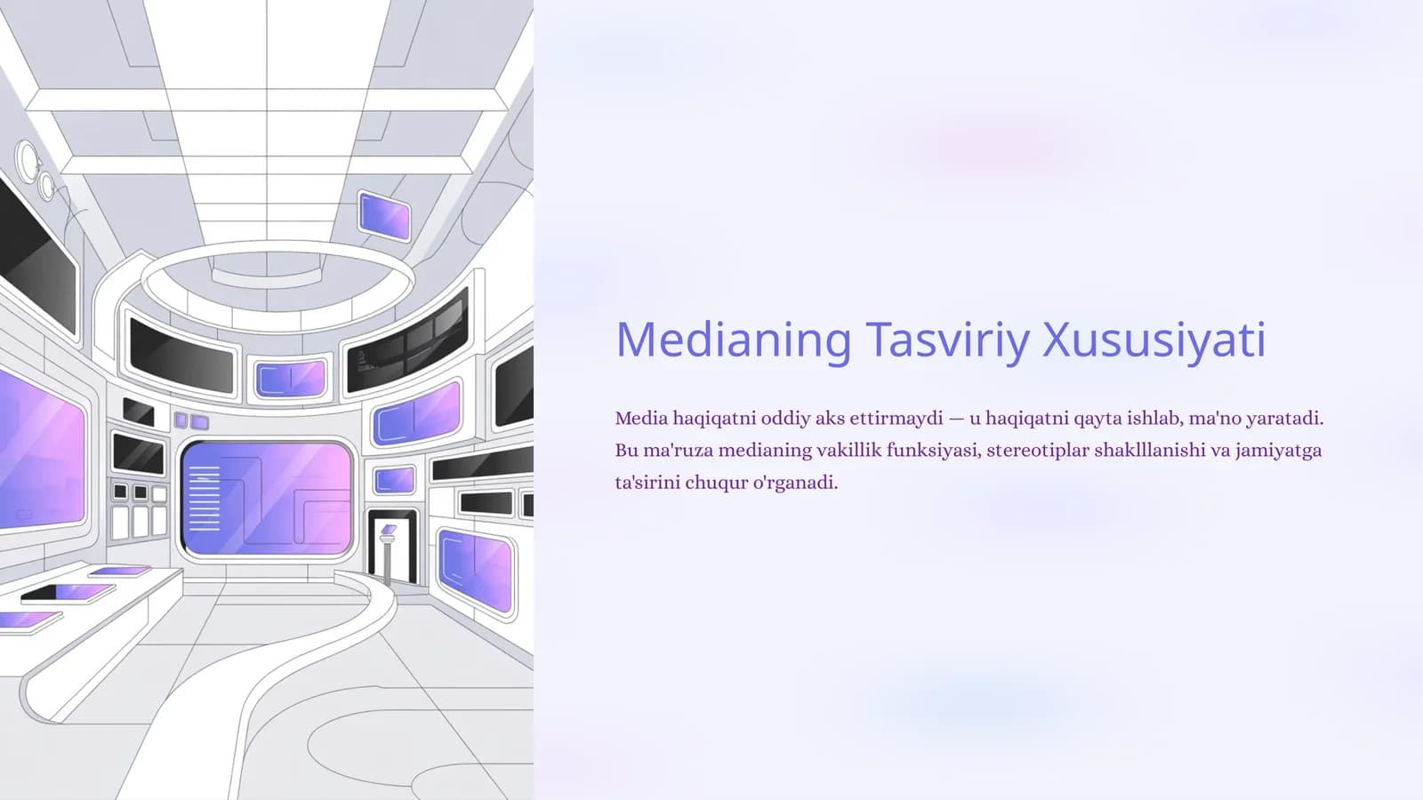 Medianing Tasviriy Xususiyati