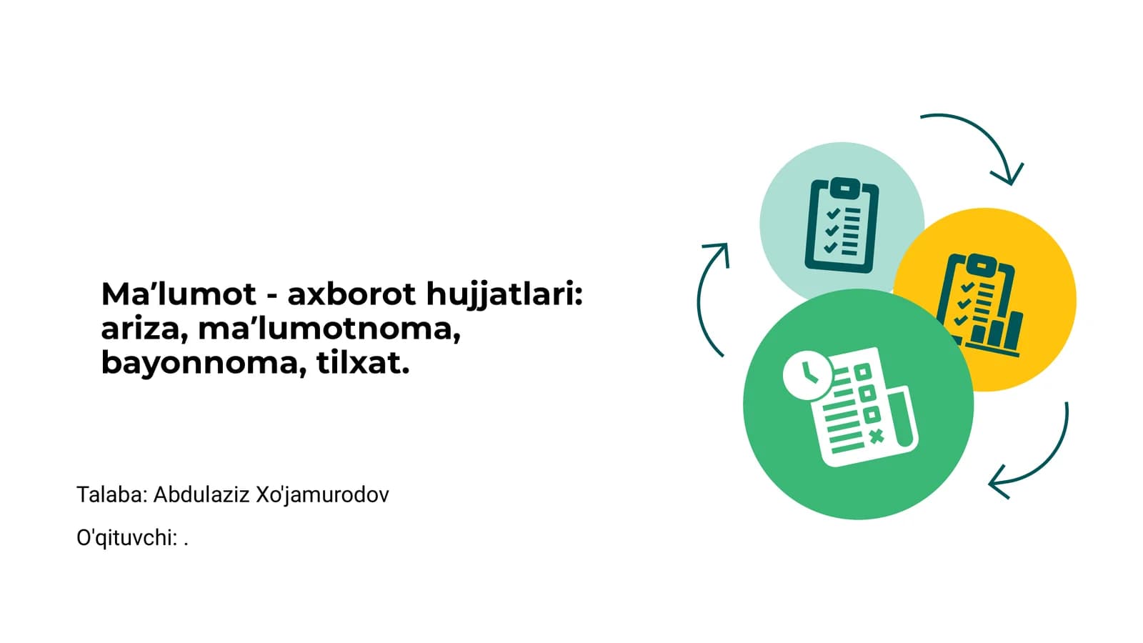 Maʼlumot va axborot hujjatlari