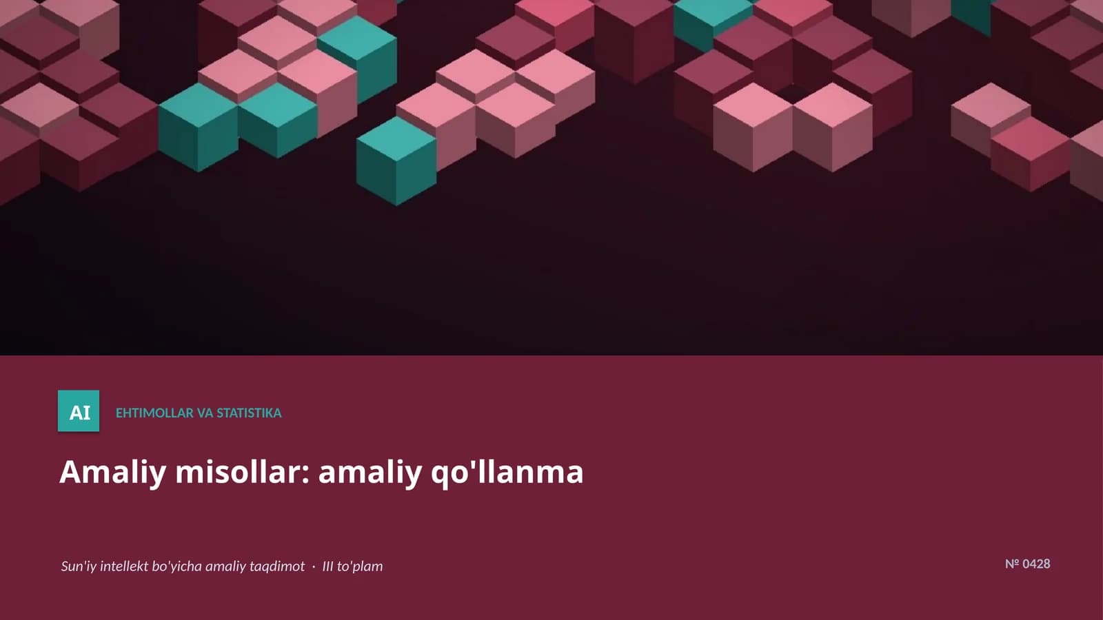 Ehtimollar va Statistika