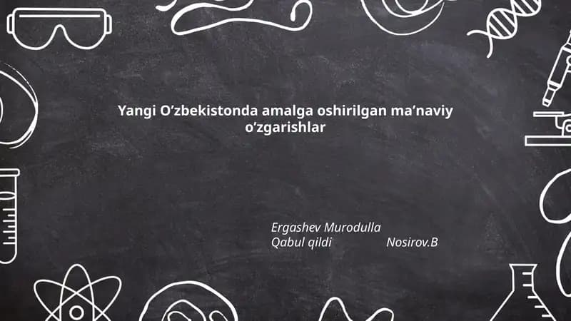 Yoshlar maʼnaviyatini shakllantirish va tarbiyalash