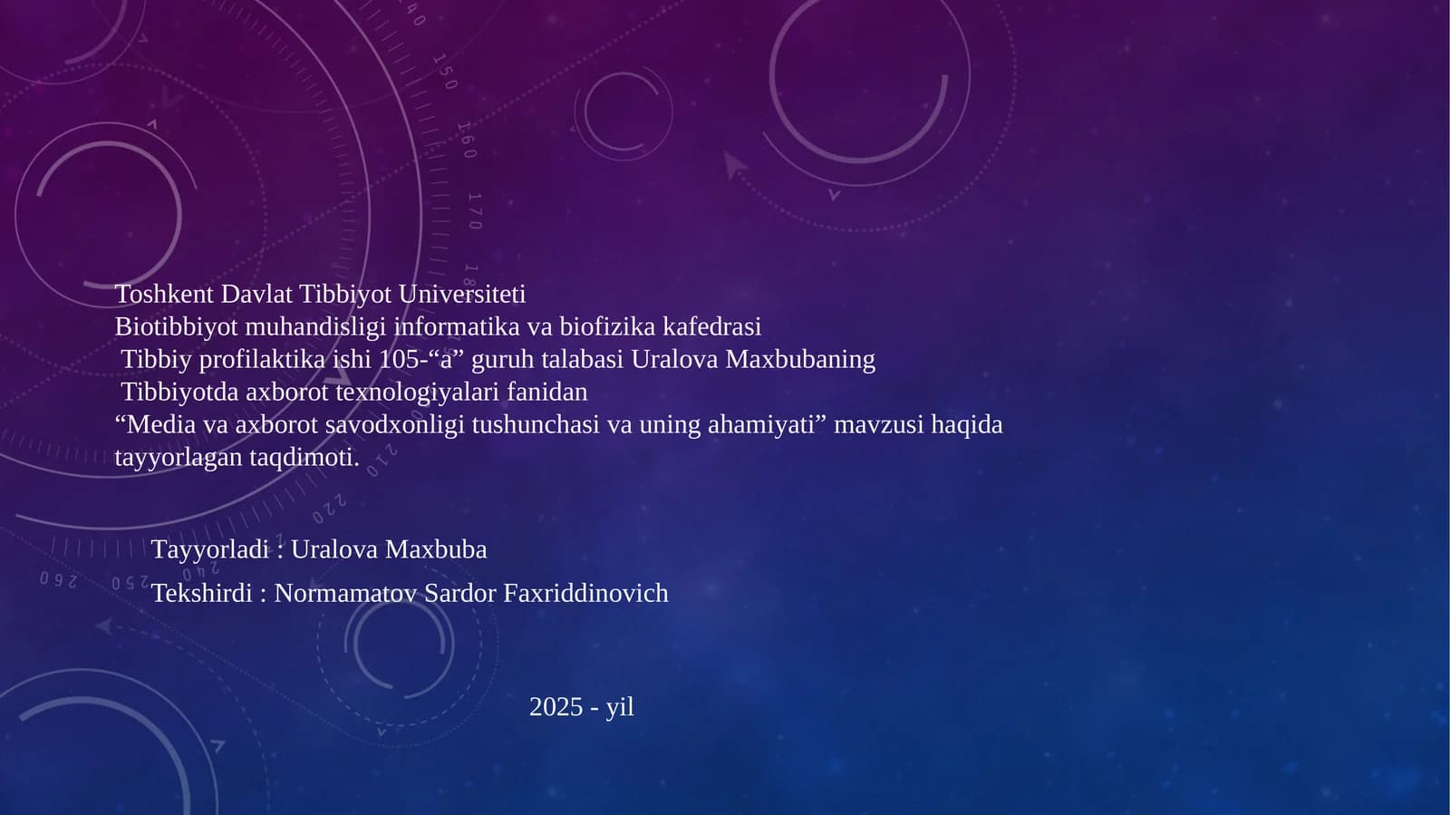 Media va axborot savodxonligi tushunchasi va uning ahamiyati