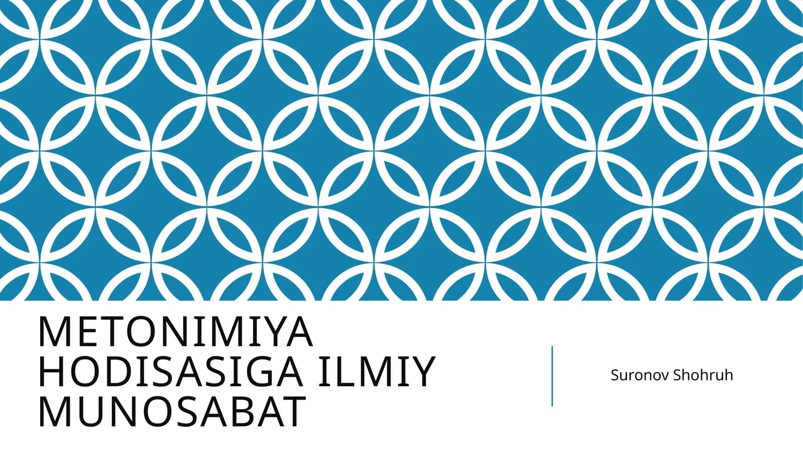 Metonimiya hodisasiga ilmiy munosabat