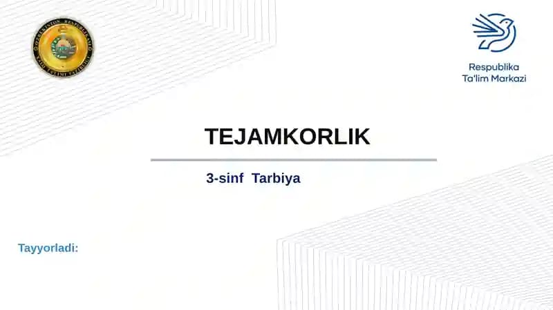 3-sinf Tarbiya
