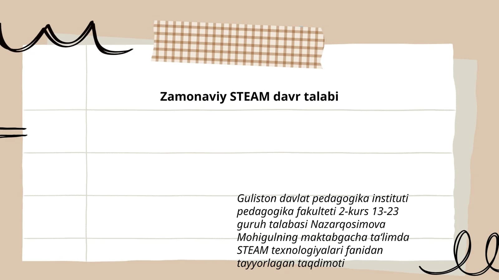 Zamonaviy STEAM davr talabi