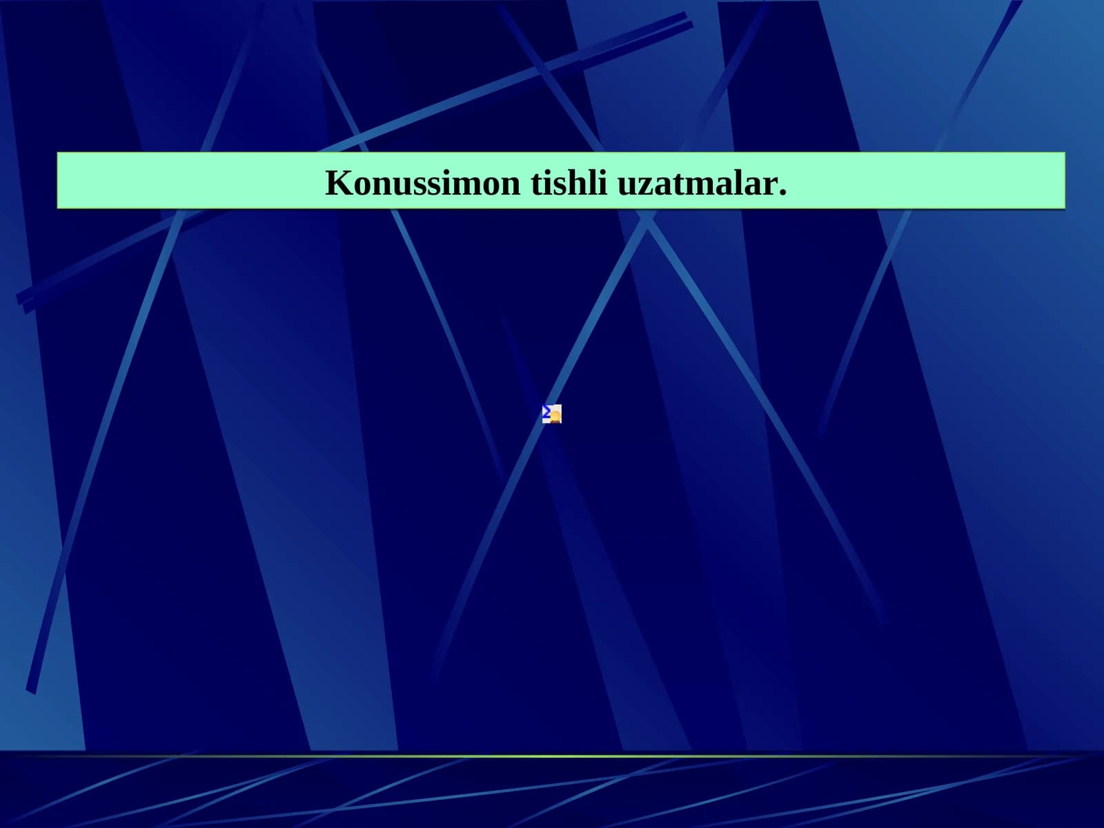 Konussimon tishli uzatmalar. Ularning geometrik parametrlari, hosil bo’ladigan kuch