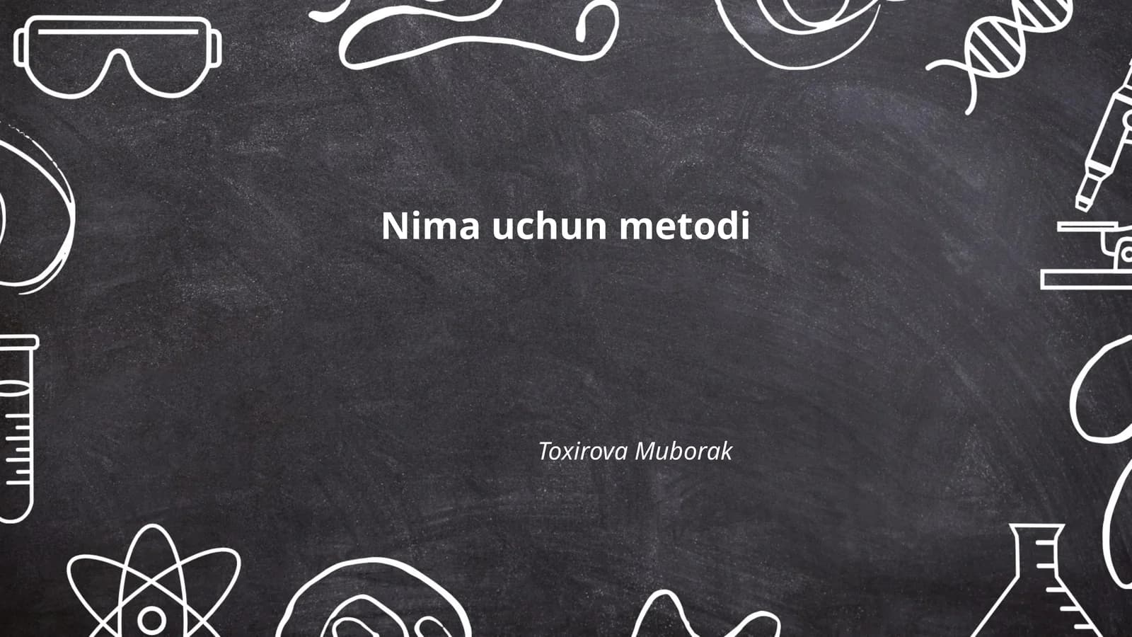 Nima uchun metodi