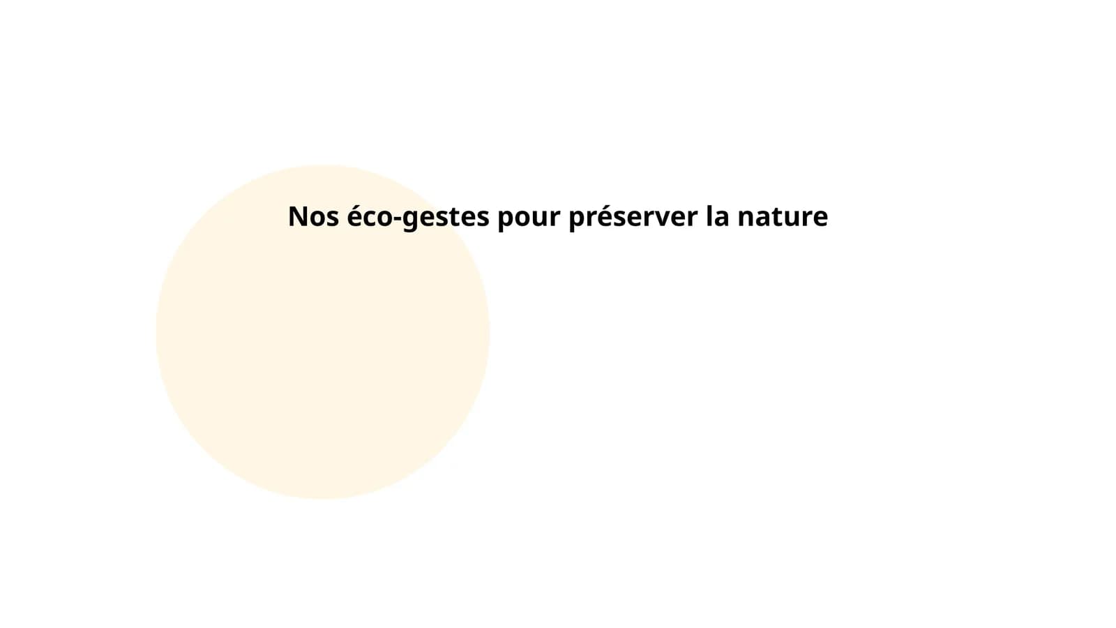 Nos éco-gestes pour préserver la nature