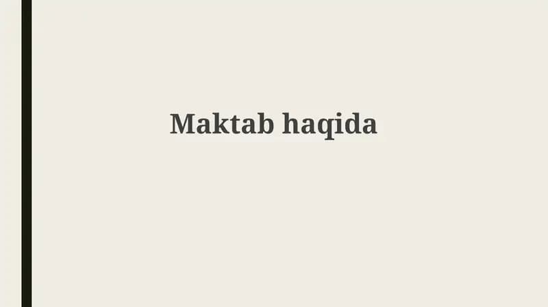 31-maktabning ta'lim jarayoni