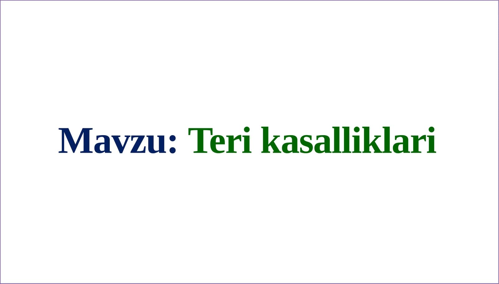 Terikasalliklari