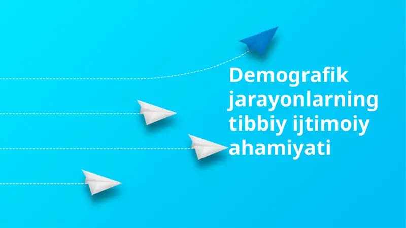 Demografik jarayonlarning tibbiy ijtimoiy ahamiyati