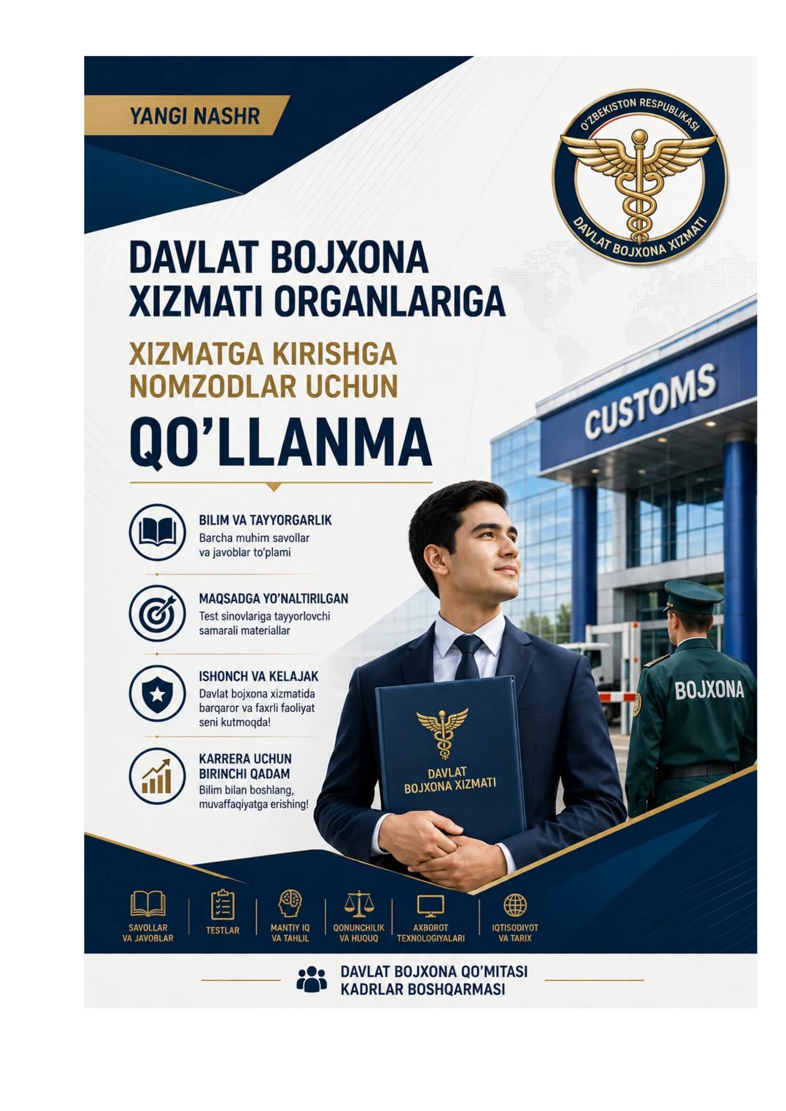 Bojxona qo'mitasiga ishga kirish uchun savol javoblar toplami