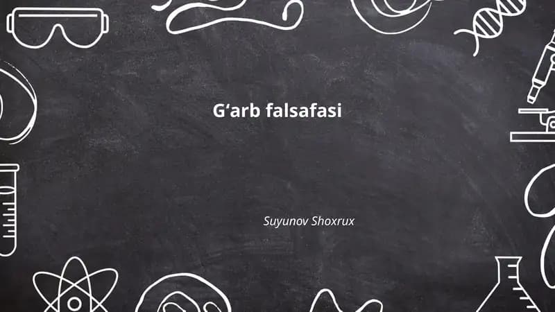 Gʻarb falsafasi