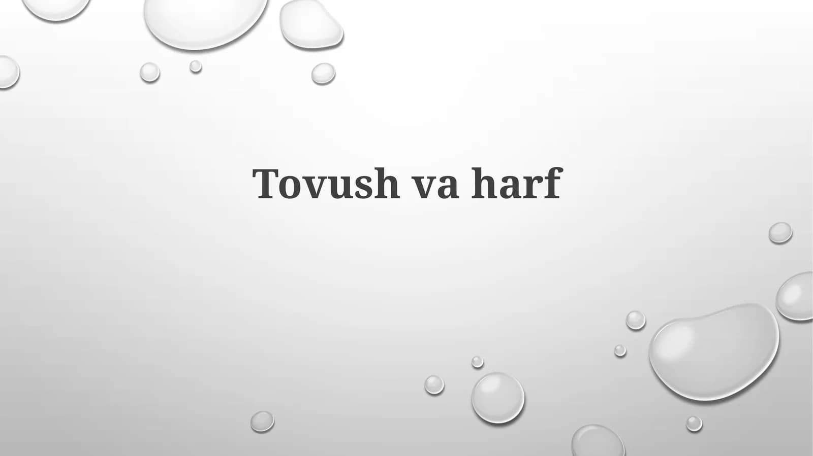 Unli tovushlar