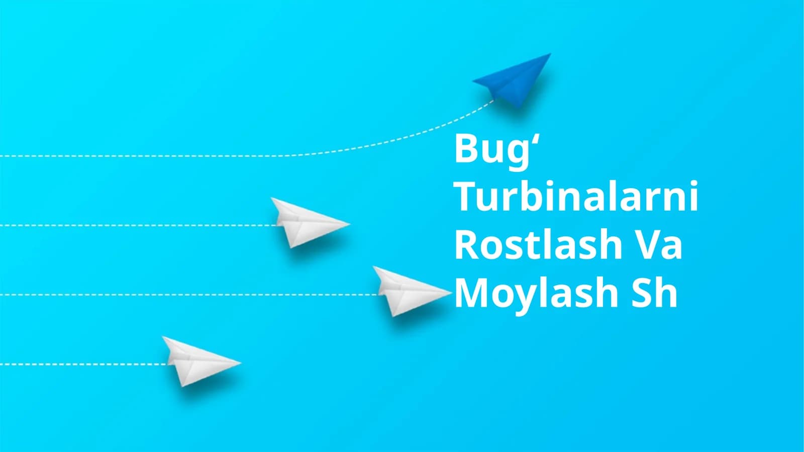 Bugʻ Turbinalarni Rostlash Va Moylash Sh