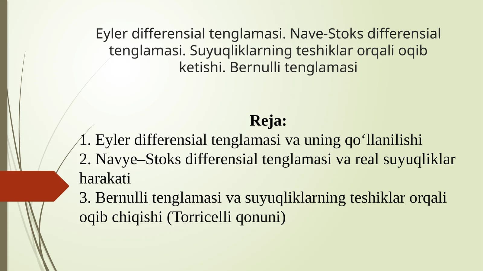 Navye–Stoks differensial tenglamasi