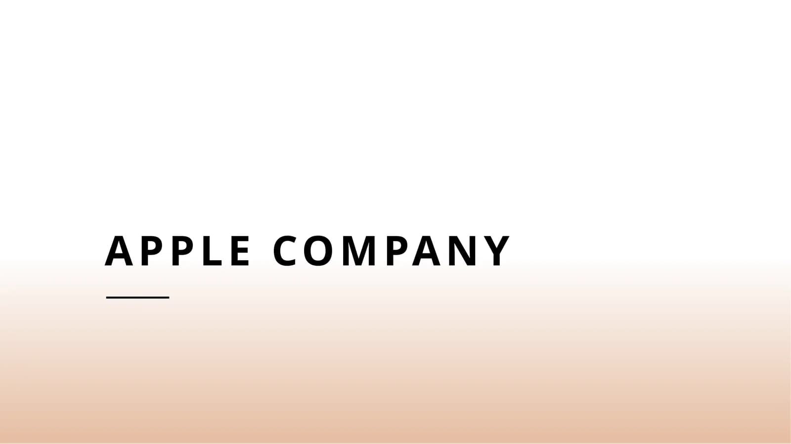 Apple company