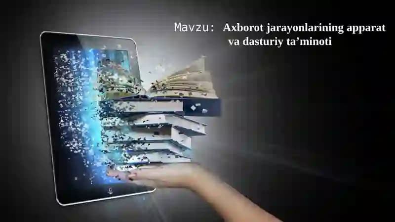 Zаmonаviyаxborottexnologiyalаri