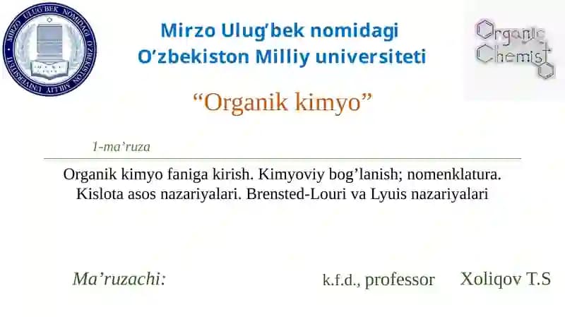 Organik kimyo