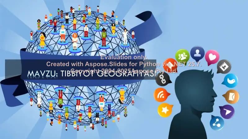 Tibbiyot geografiyasi