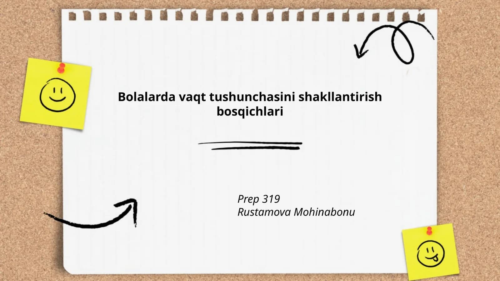 Bolalarda vaqt tushunchasini shakllantirish bosqichlari
