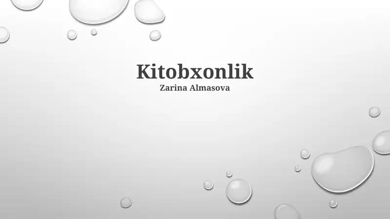 Kitobxonlik