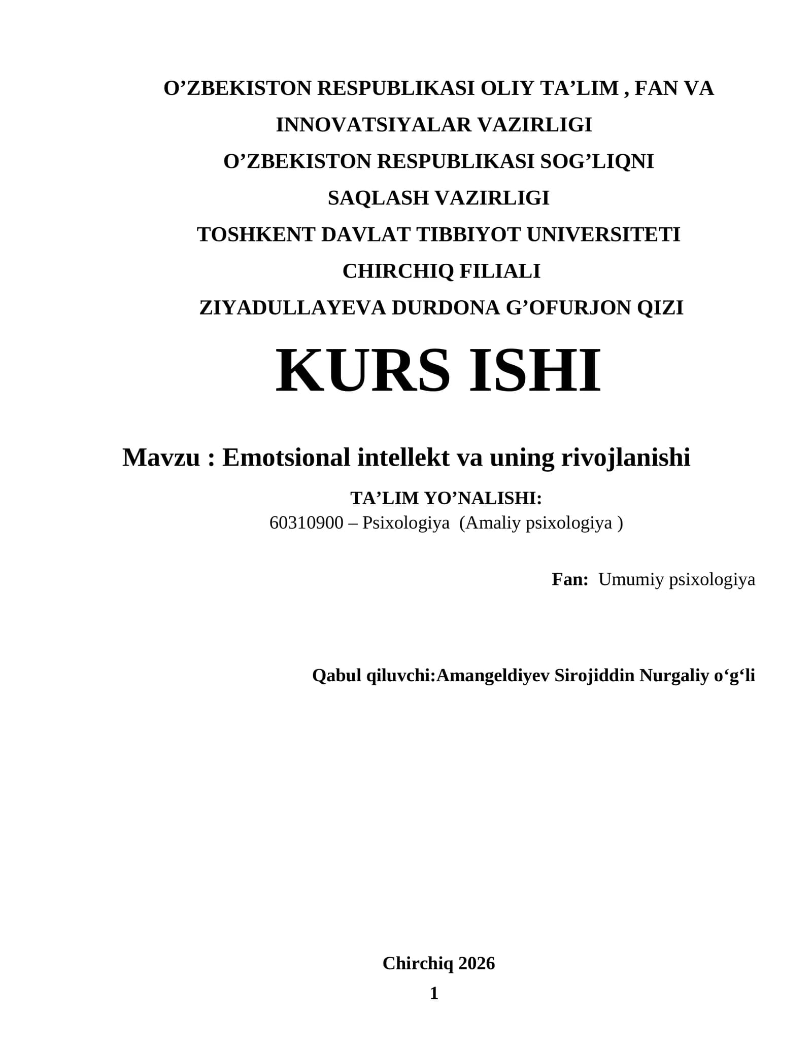 Emotsional intellekt va uning rivojlanishi
