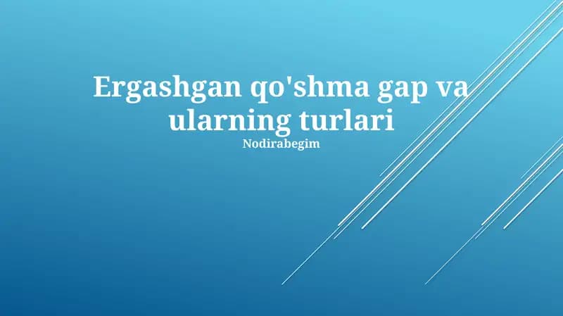 Murakkab Gaplarning Ta'rifi