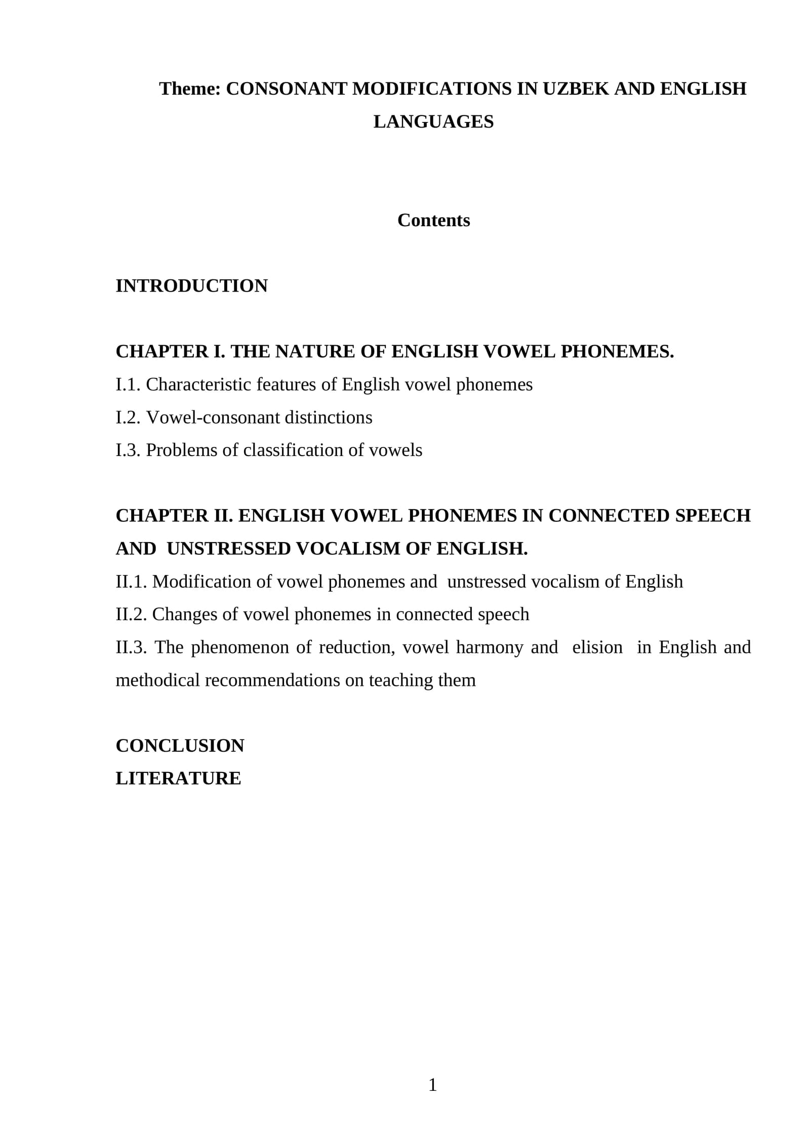 CONSONANT MODIFICATIONS IN UZBEK AND ENGLISH LANGUAGES