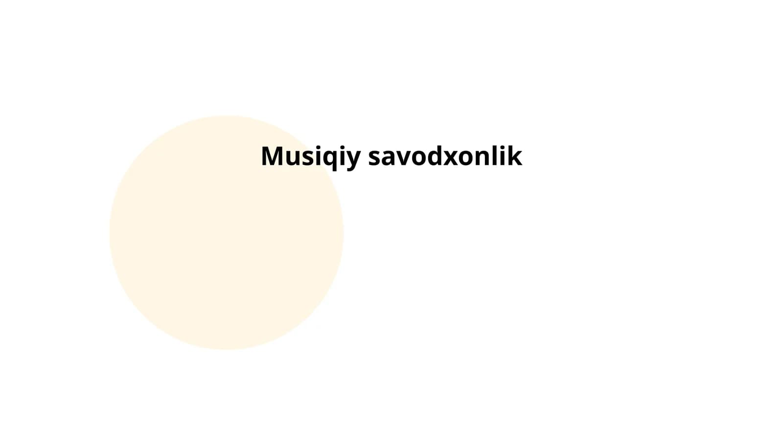 Musiqiy savodxonlik
