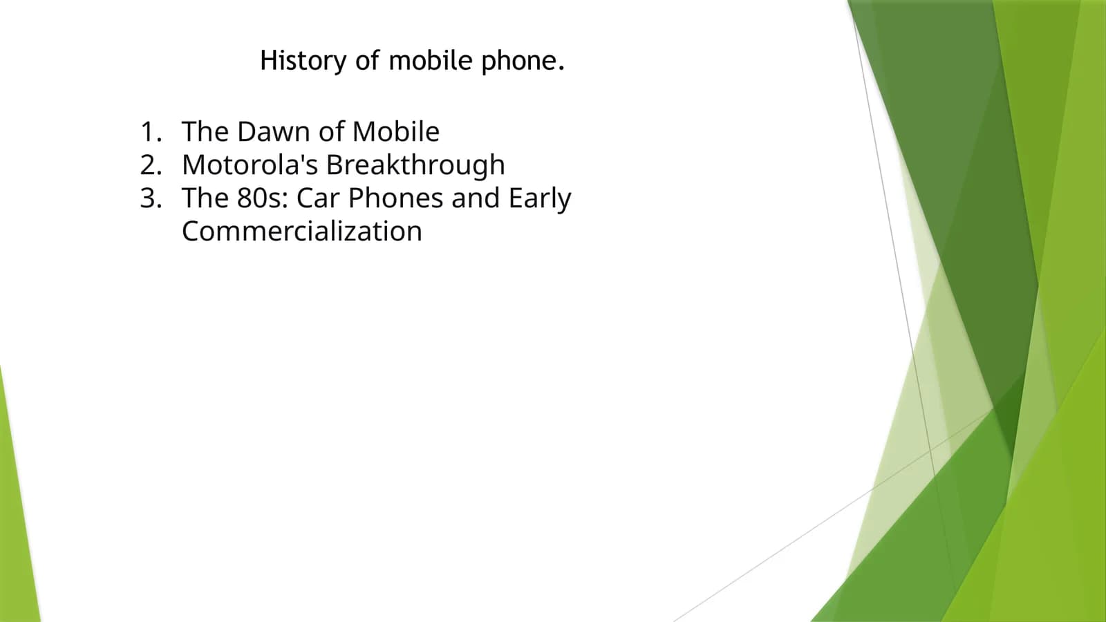 History of mobile phone
