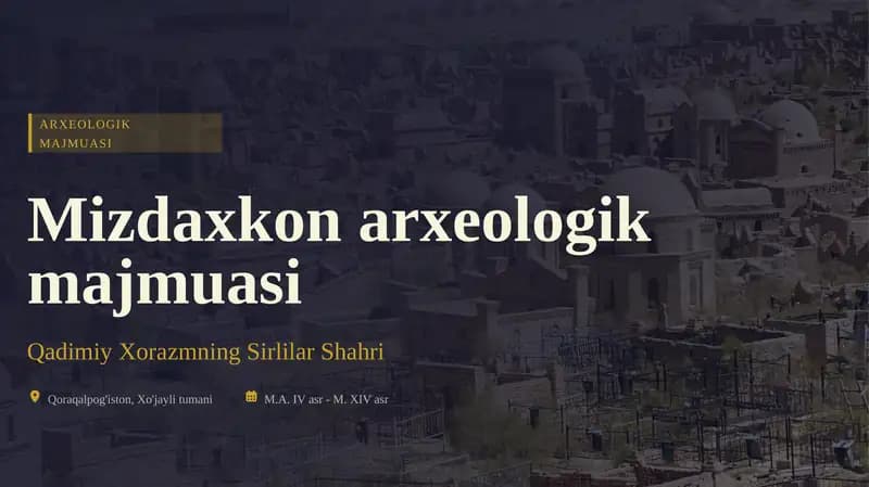 Mizdaxkon Arxeologik Majmuasi