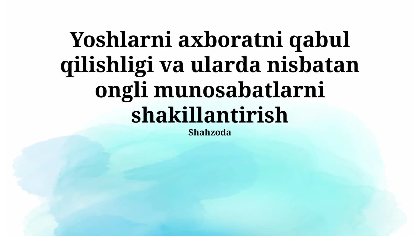 Dezinformatsiyaga qarshi turish madaniyatini shakllantirish