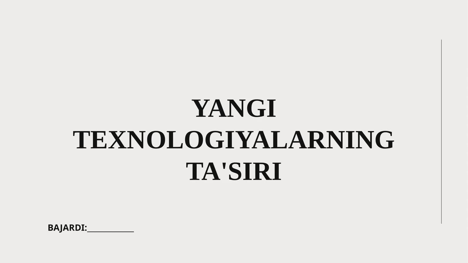Texnologik inqilob tushunchasi
