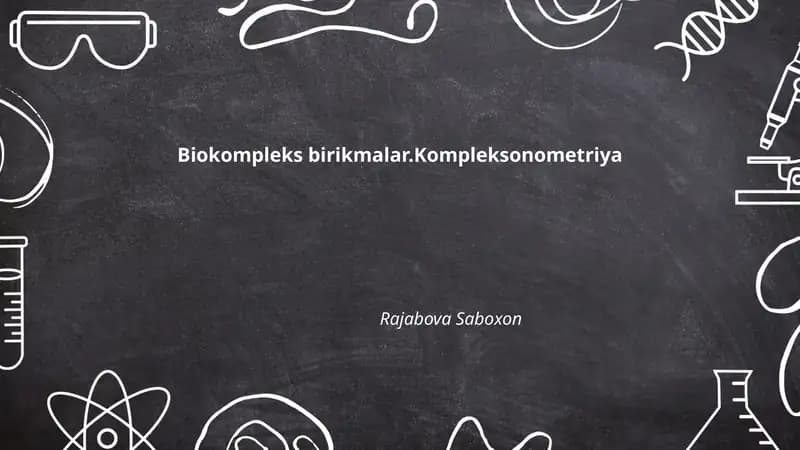 Biokompleks birikmalar