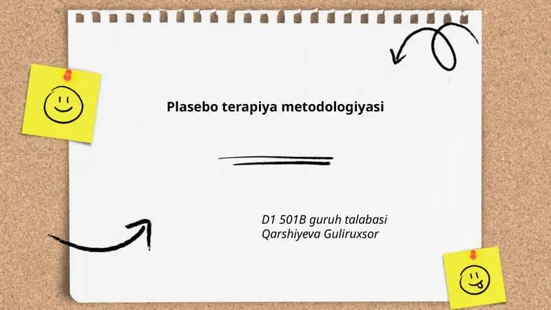 Plasebo terapiya metodologiyasi