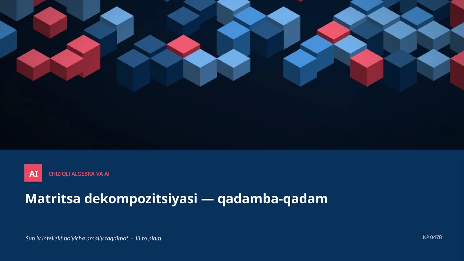 CHIZIQLI ALGEBRA VA AI