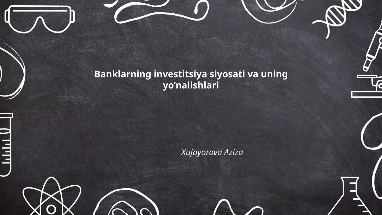 Banklarning investitsiya siyosati va uning yo’nalishlari
