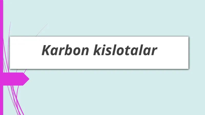 Karbonkislotalar