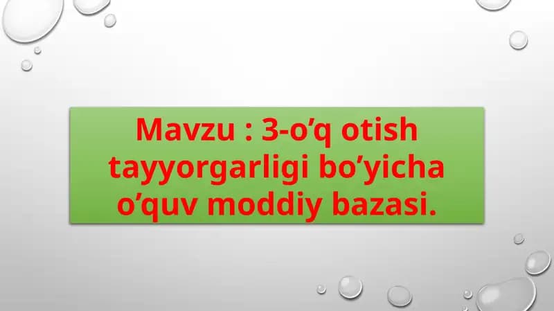 3-o’qotishtayyorgarligibo’yichao’quvmoddiybazasi