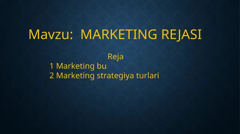 MARKETING REJASI