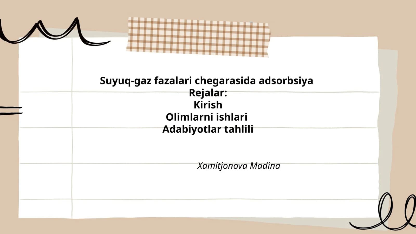 Suyuq-gaz fazalari chegarasida adsorbsiya