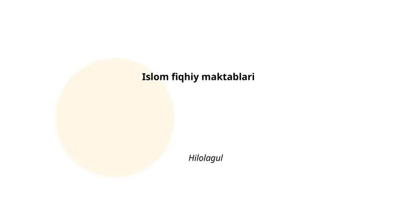 Hanafiylik maktabi
