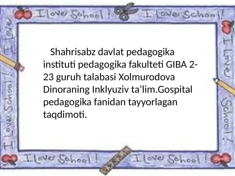 Inklyuziv ta’limning ilmiy tadqiqotlari